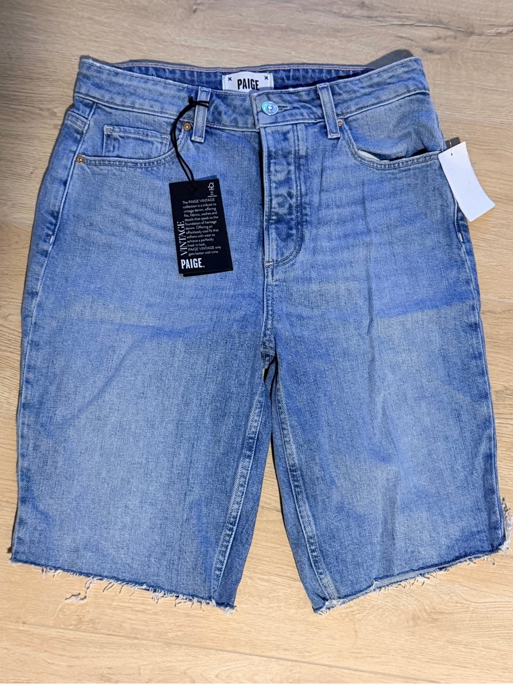 PAIGE Denim Bermuda Shorts